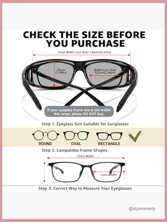 Polarized Photochromic Fit Over Sunglasses with UV Protection